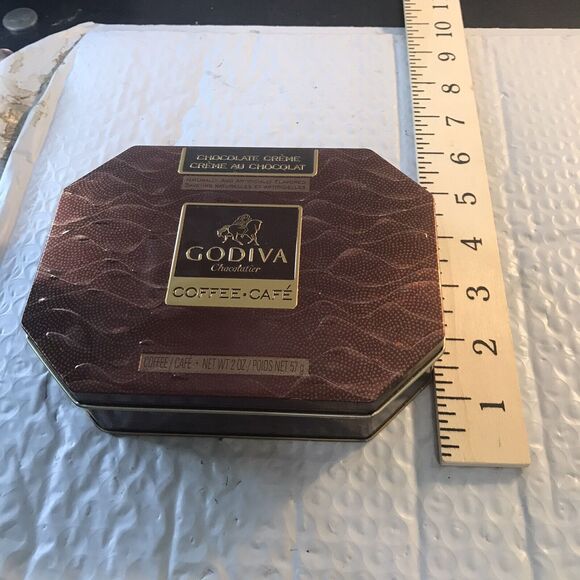Godiva Chocolatier Coffee-Cafe Collectable Tin Can! - Picture 7 of 8